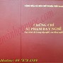 Chứng Chỉ Nghiệp Vụ Sư Phạm Tiếng Trung