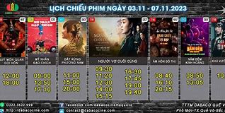 Lịch Chiếu Phim Cinestar Huế Hôm Này